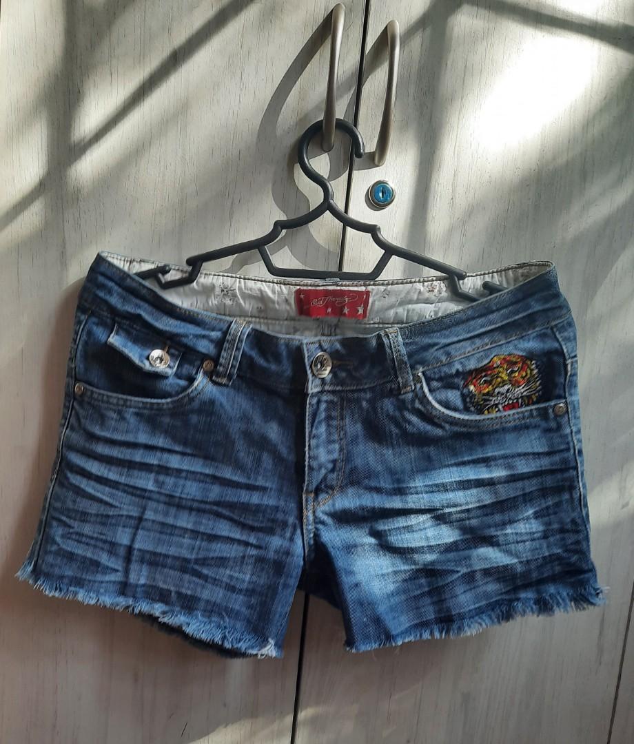 Ed hardy sale denim shorts