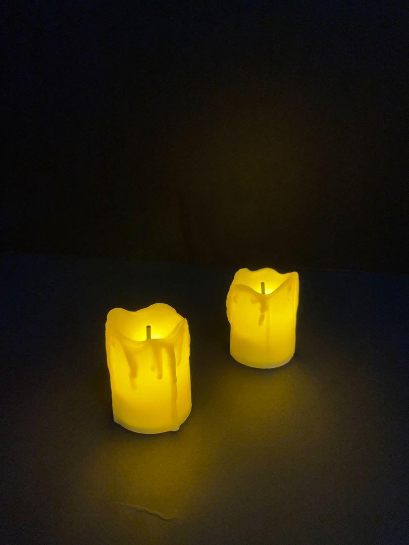 Fake candles (yellow light), Furniture & Home Living, Home Decor, Other