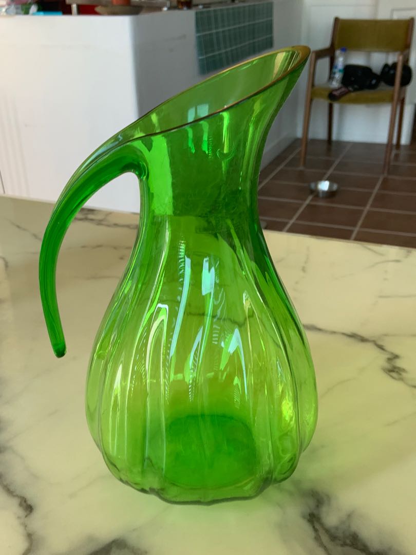 Green plastic pitcher, Furniture & Home Living, Kitchenware & Tableware