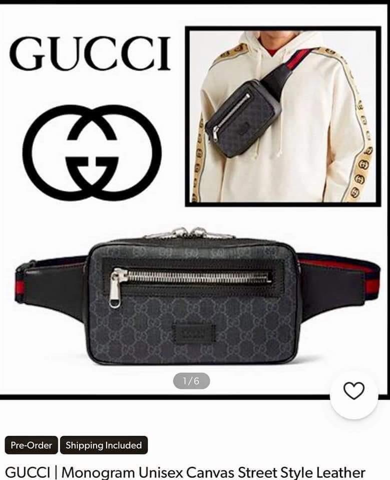 Gucci belt bag, Men's Fashion, Bags, Belt bags, Clutches and