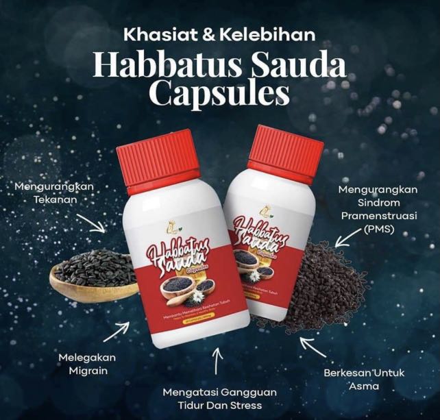 Habbatussauda Capsule Health Nutrition Health Supplements Vitamins Supplements On Carousell