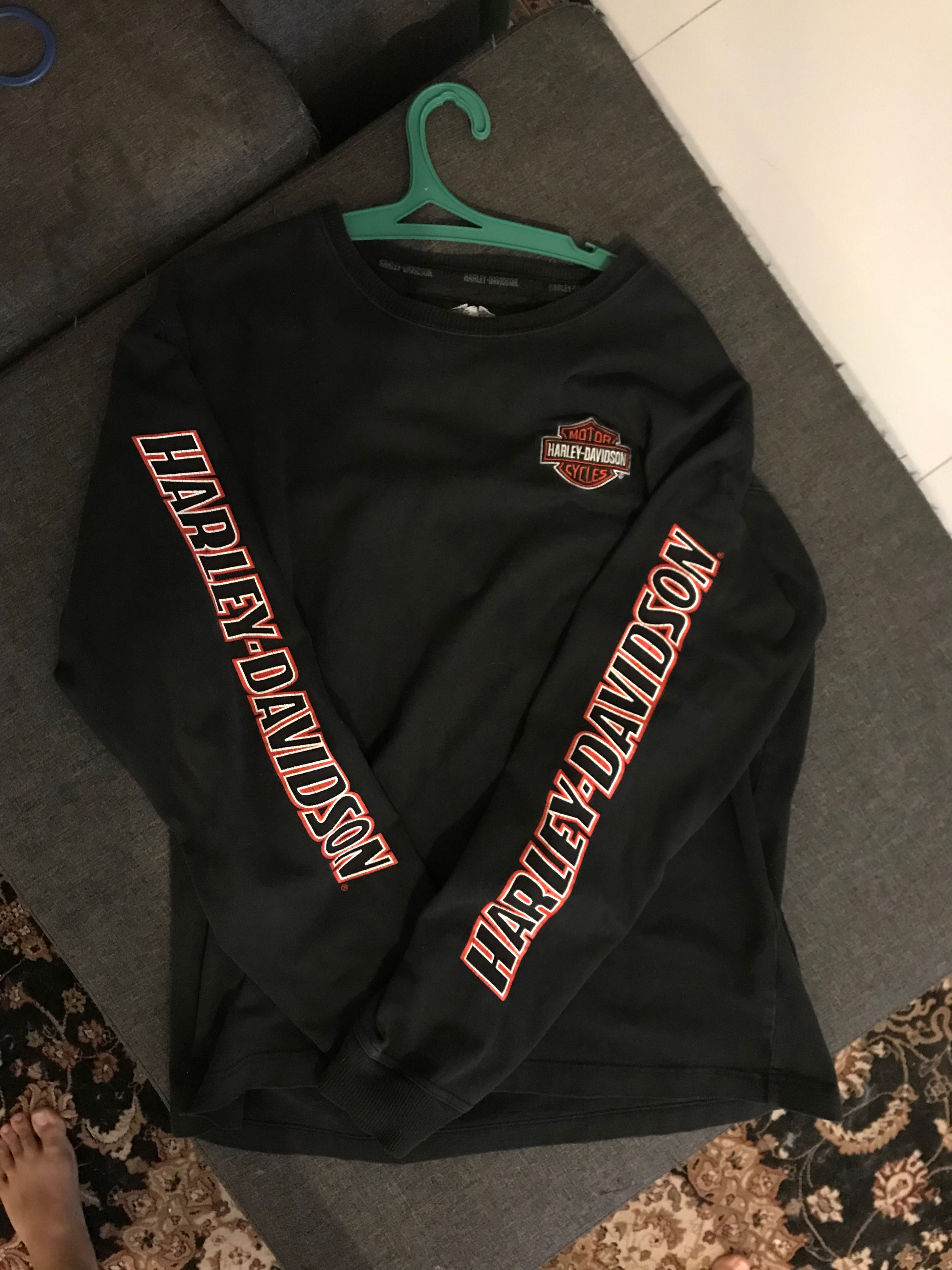 Black harley hotsell davidson sweatshirt