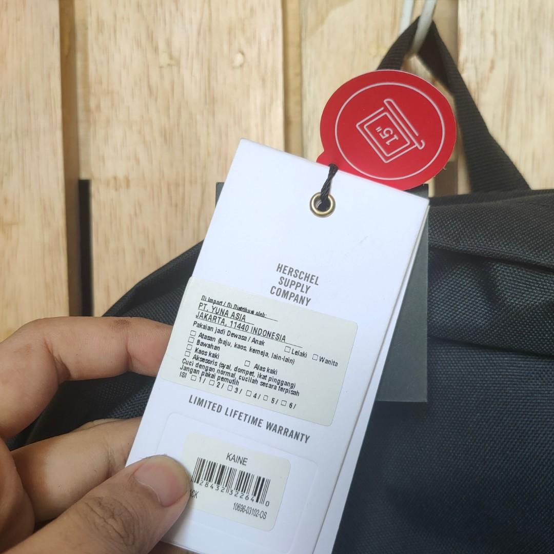 Herschel Kaine Backpack, Fesyen Pria, Tas & Dompet , Ransel di Carousell