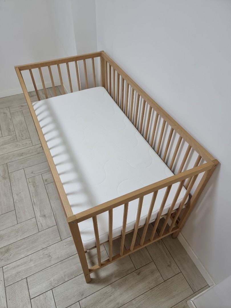 Ikea baby cot with mattress, Babies & Kids, Baby Nursery & Kids Furniture, Cots & Cribs on Carousell
