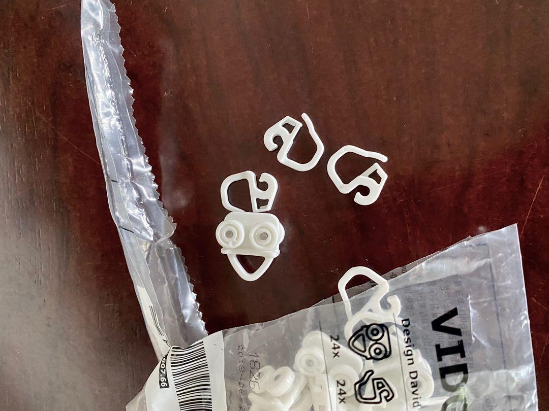IKEA VIDGA Glider and Hook (2 packets), Furniture & Home Living, Home