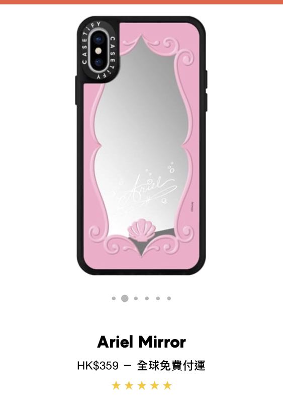 iPhone XS Disney princess Casetify mirror case, 手提電話, 電話及