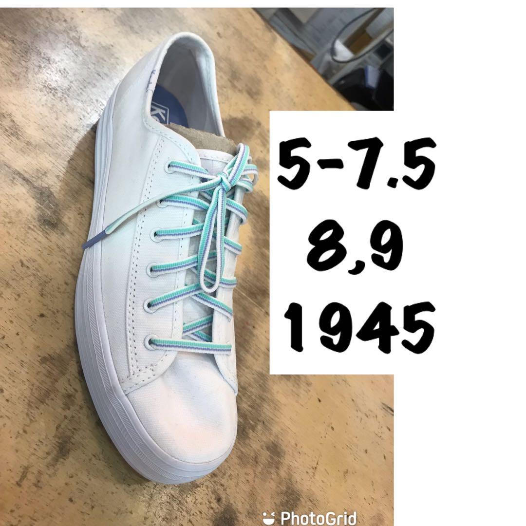 Keds White Triple with 3 shoelace, Women's Fashion, Footwear, Sneakers