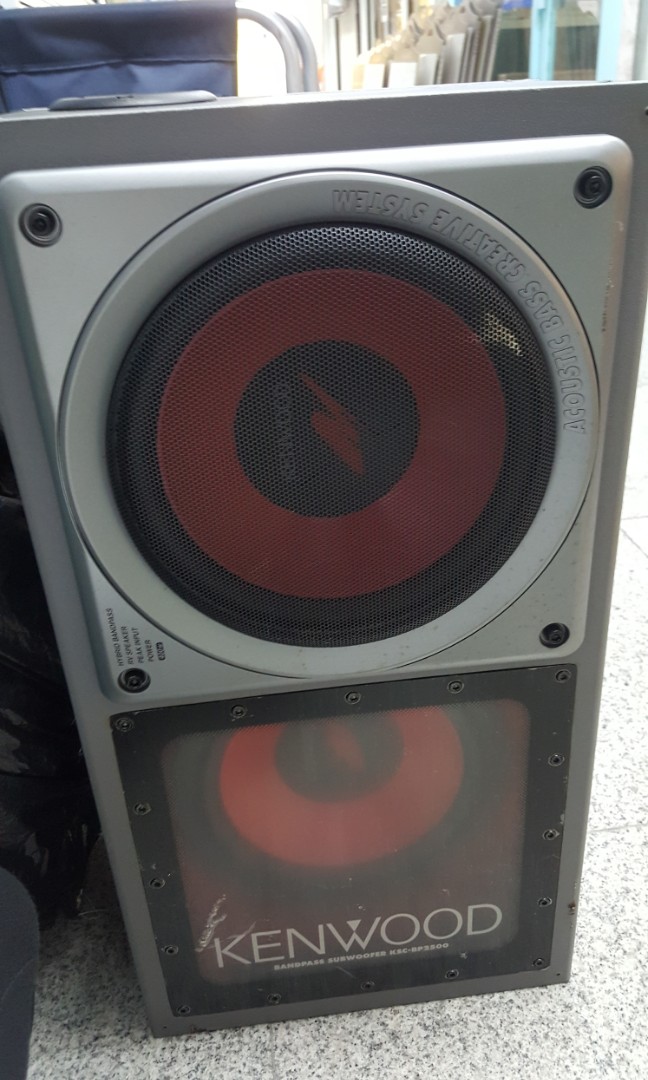 Kenwood bandpass woofer good condition 450, 錄音器材, Soundbar、揚聲器、藍牙喇叭、耳擴