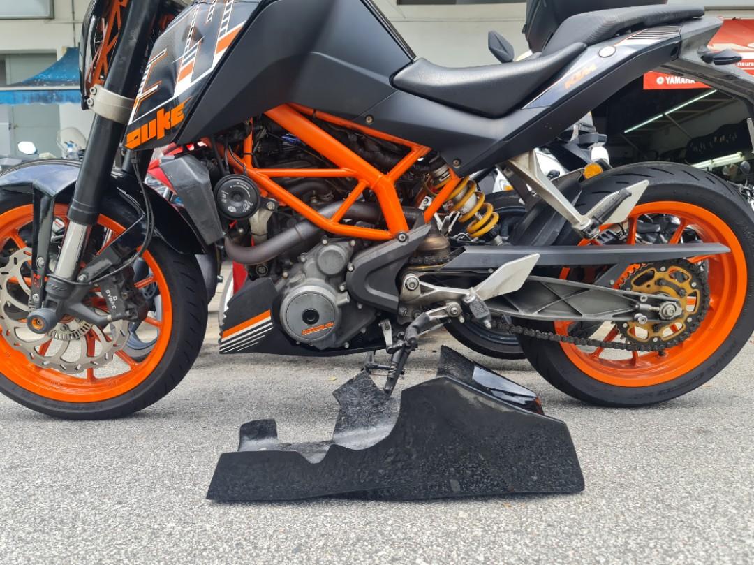 ktm duke 200 belly pan price