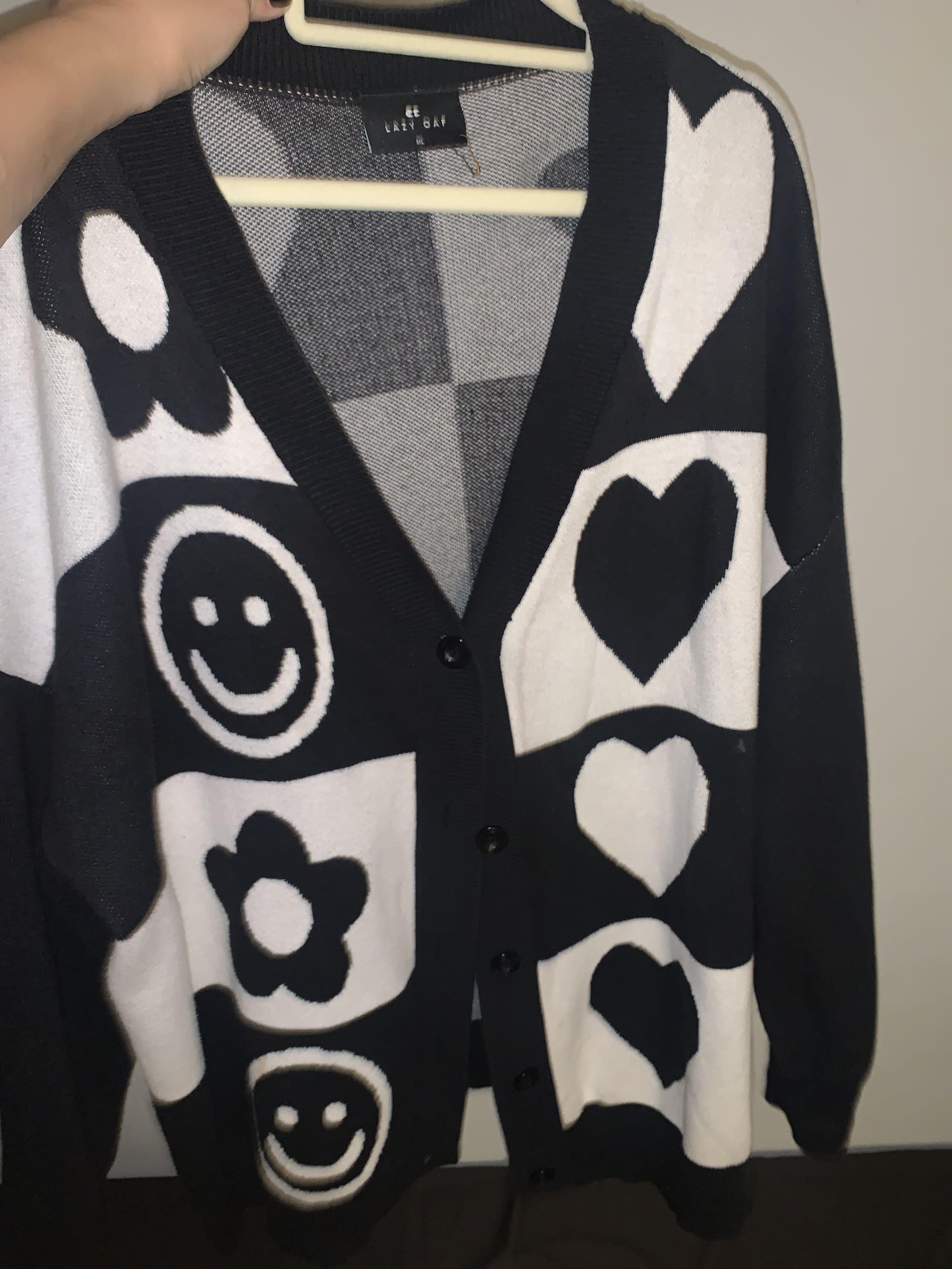 Lazy Oaf Happy Heart Cardigan