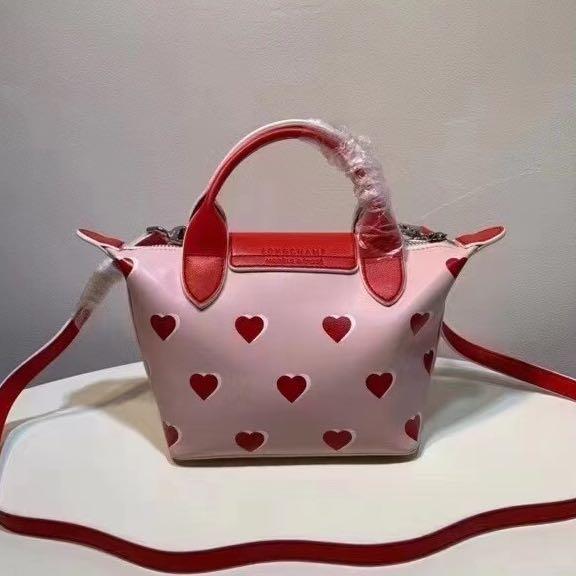 Longchamp Le Pliage Heart-Print Mini Bag