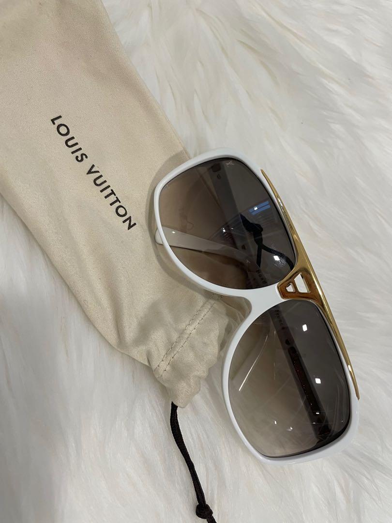Louis vuitton evidence sunglasses white cheap