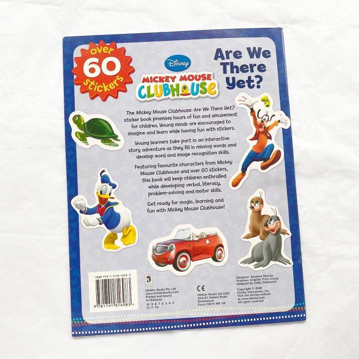 Mickey Mouse Clubhouse Sticker Book Are We There yet?, Hobbies & Toys, Books & Magazines
