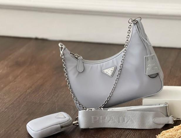Prada multi pochette blue top