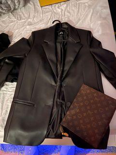 New Oversized leather blazer fro zara