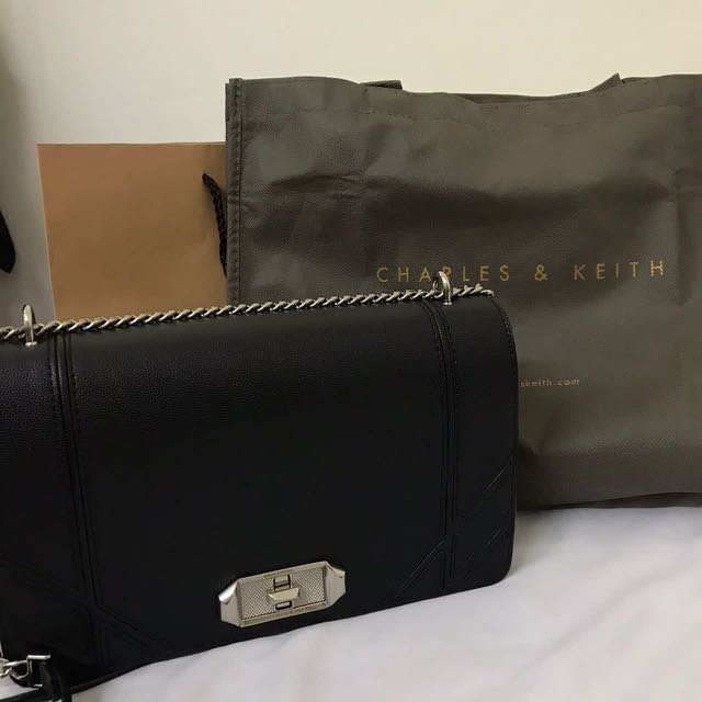 Charles and keith turn lock crossbody bag store