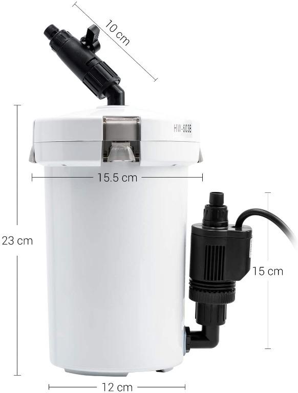 ☆JJ298☆ Nicrew Aquarium External Filter, Adjustable Flow Aquarium