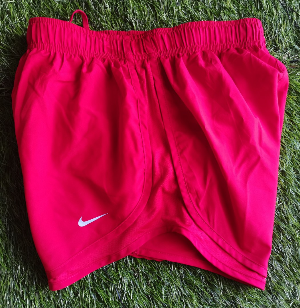 womens nike red shorts