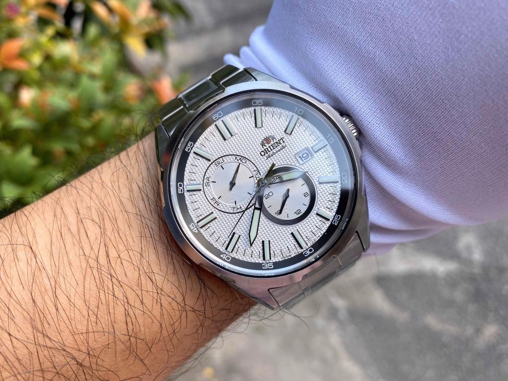 Orient Defender II RA AK0603S10B White Automatic Analog Stainless Steel Men s Watch RA AK0603S