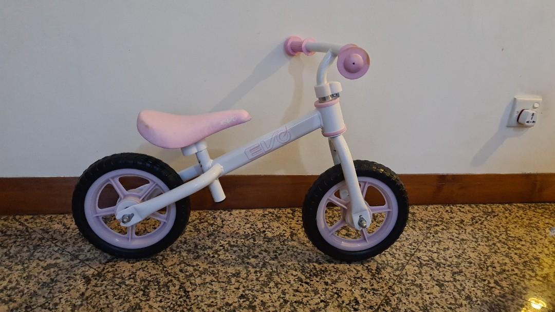 Pink Evo balance bike Sports Equipment Bicycles Parts Bicycles on Carousell