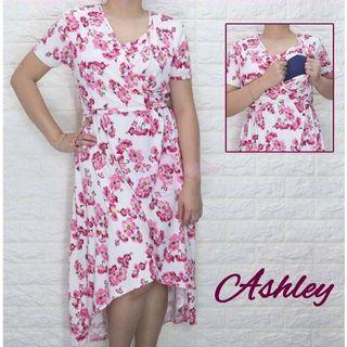 Pink/White  Floral Maternity/Nursing Dress