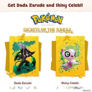 Pokemon Dada Zarude & Shiny Celebi Codes for Pokemon Sword/Shield