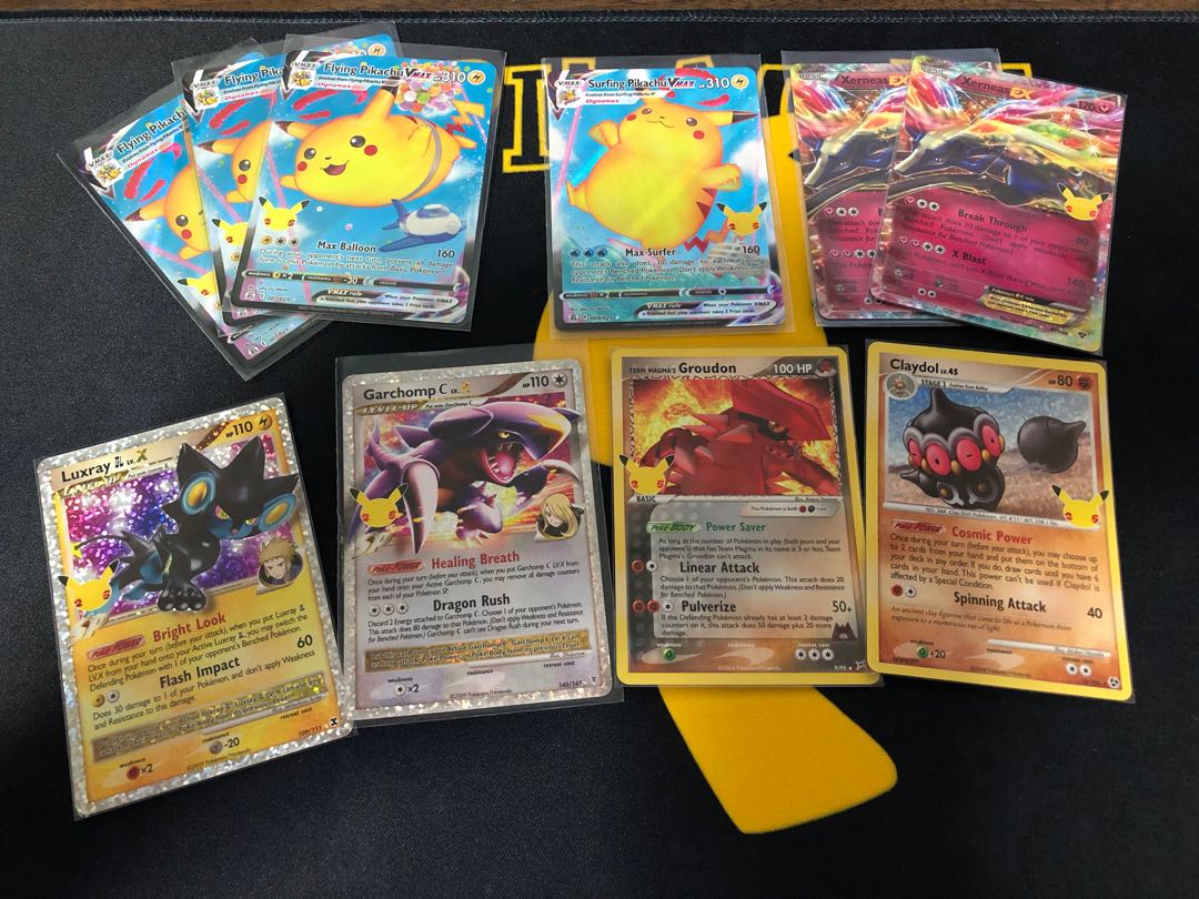 pokemon tcg Celebrations assorted Tapu Lele gx Flying Pikachu vmax