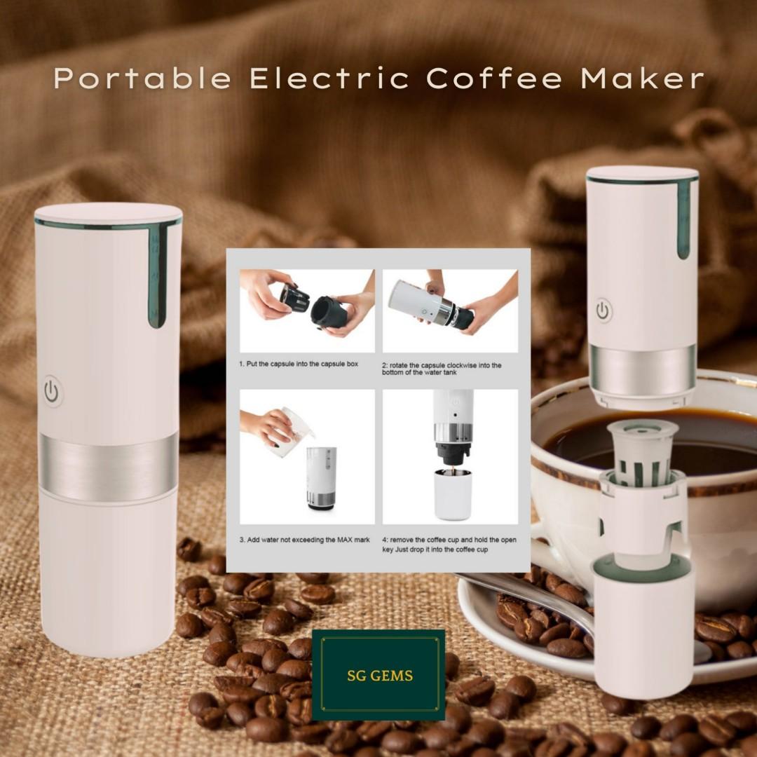 Electric portable 2025 coffee maker