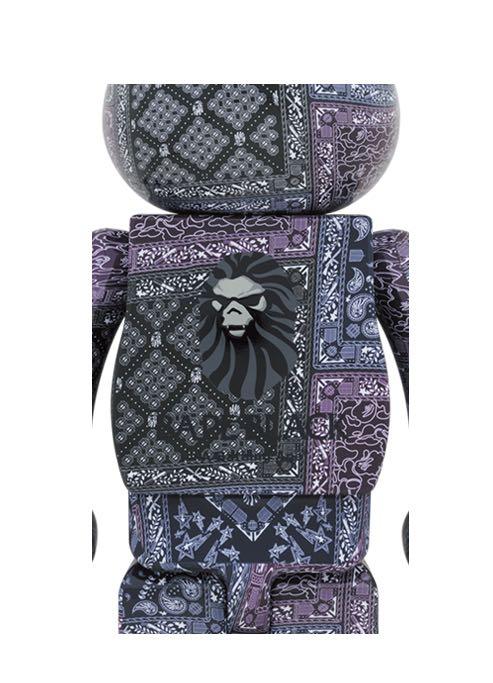 BE@RBRICK BAPE BLACK BANDANA 1000％（BAPE X MEDICOM TOY