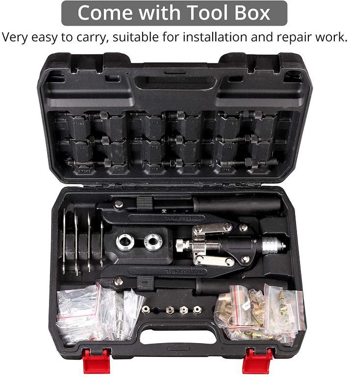 "Proster 2 in 1 Rivet Nut Tool Kit 21 Inch Riveting Gun Multifunctional