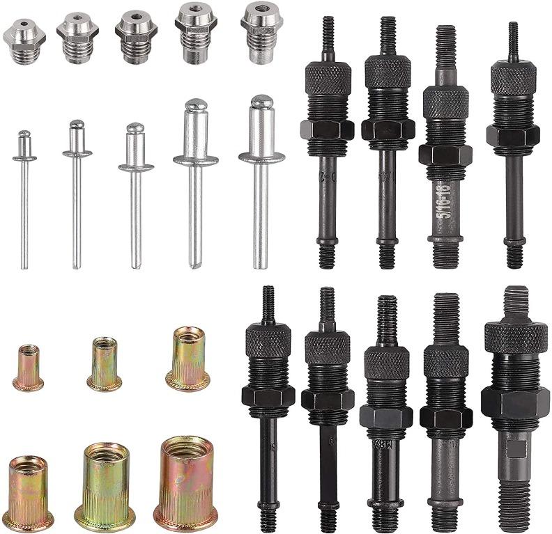 "Proster 2 in 1 Rivet Nut Tool Kit 21 Inch Riveting Gun Multifunctional