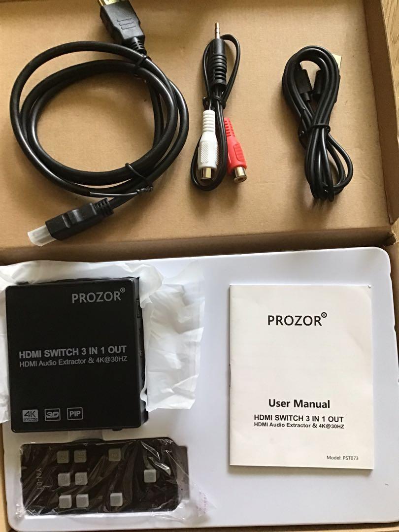 Prozor hdmi switch 3 in 1 out new arrivals