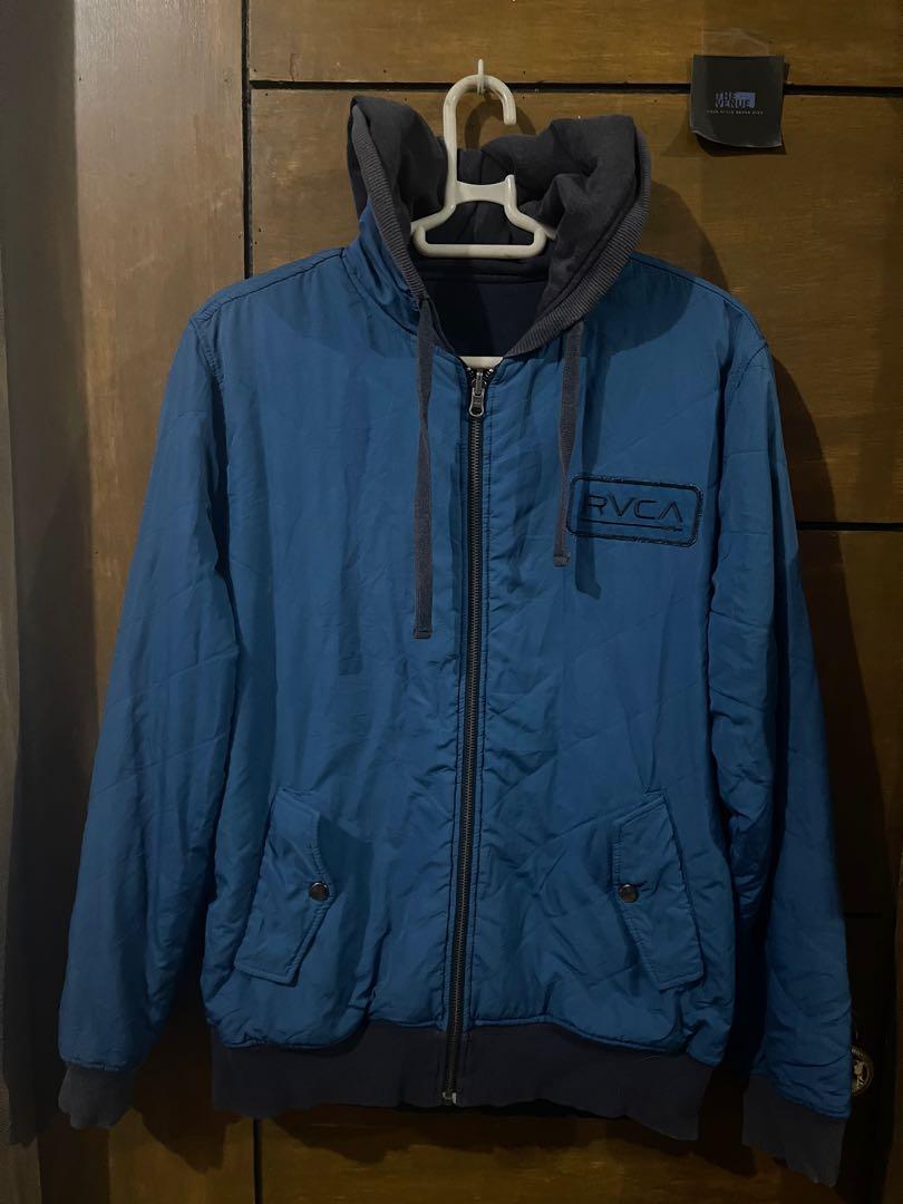 RVCA reversible hoodie, Men's Fashion 