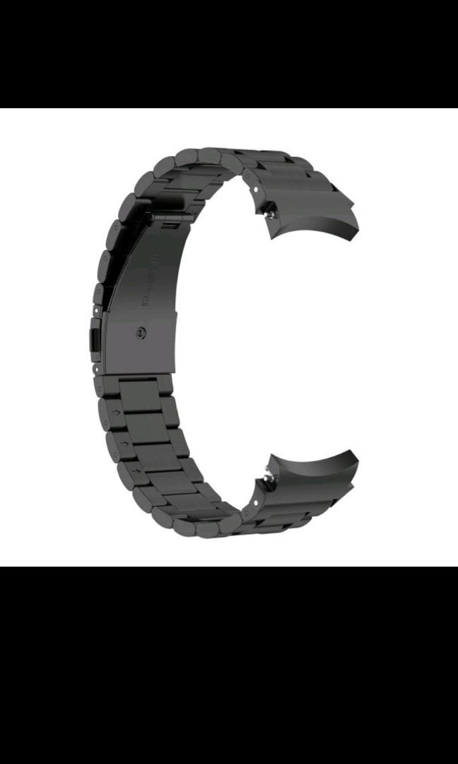 Samsung galaxy watch 4 stainless Steel strap (black)(last piece), Mobile Phones & Gadgets