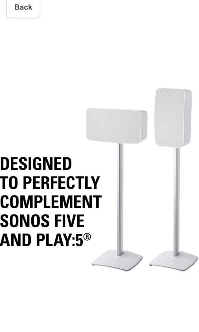 Sanus Sonos 5/play5 stands white color 