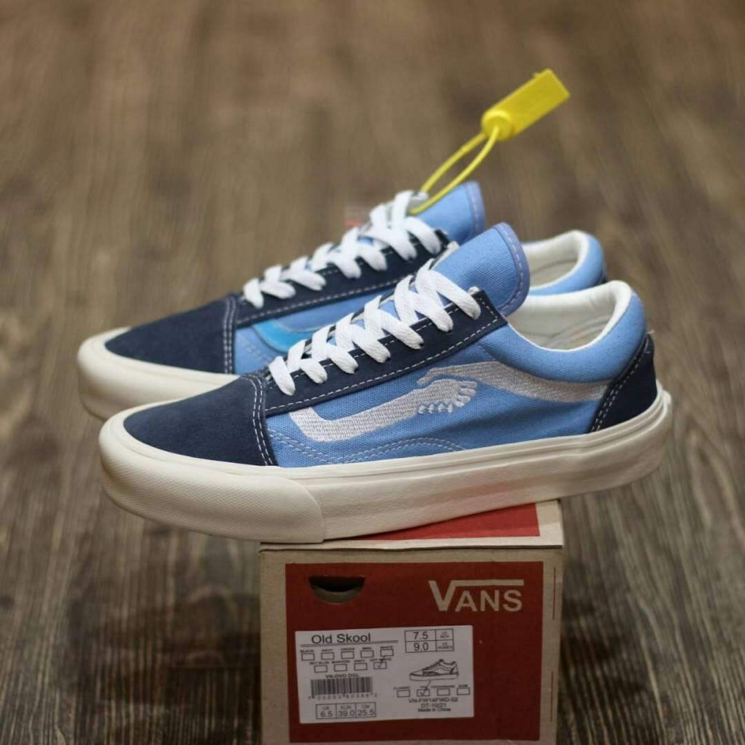 SEPATU VANS OLD SKOOL LX NOTRE OCEAN BLUE Fesyen Pria Sepatu