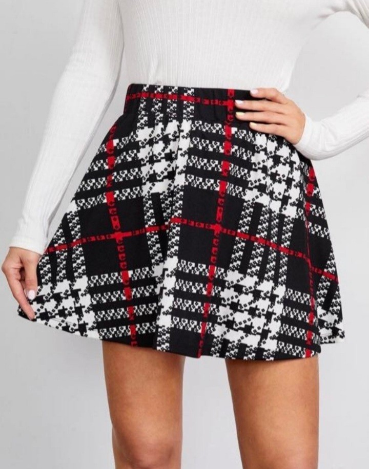 printed skirt