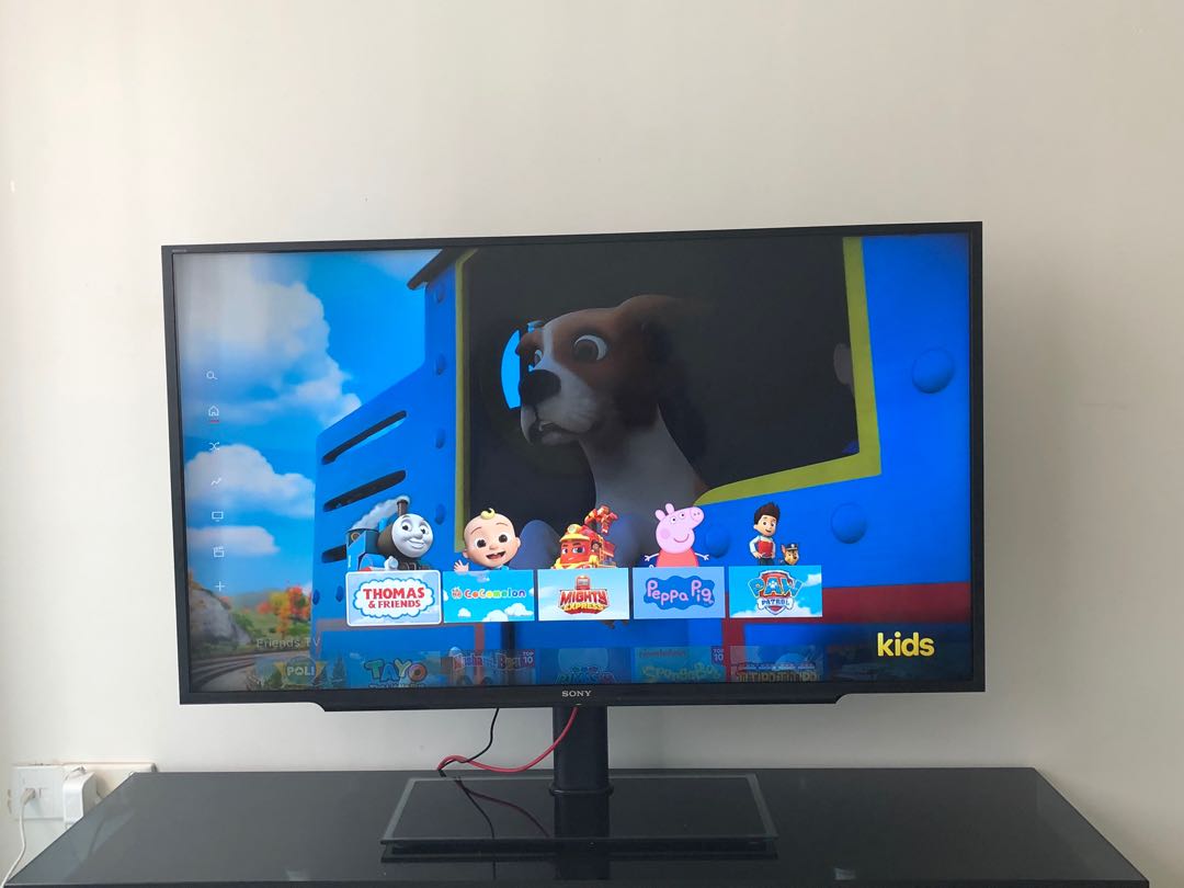 Sony Bravia LED TV 48 inch with TV stand + wall mount + remote , TV