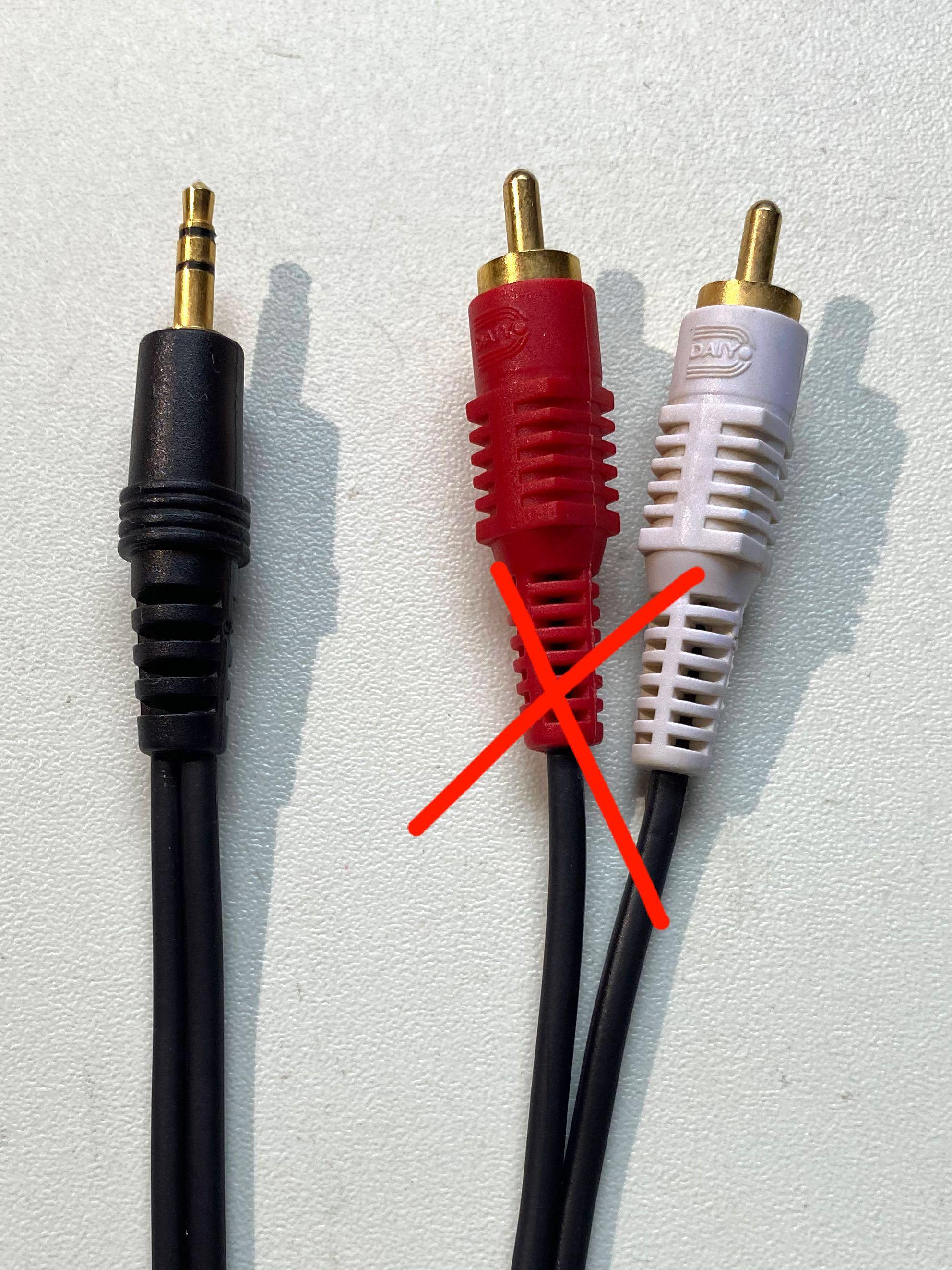 Stereo Audio Jack RCA Cable Wire (new & used), Audio, Other Audio