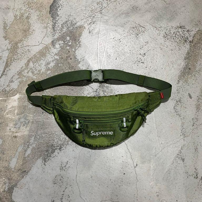 【工工】SUPREME 19SS Waist Bag Olive 軍綠款腰包 Cordura面料