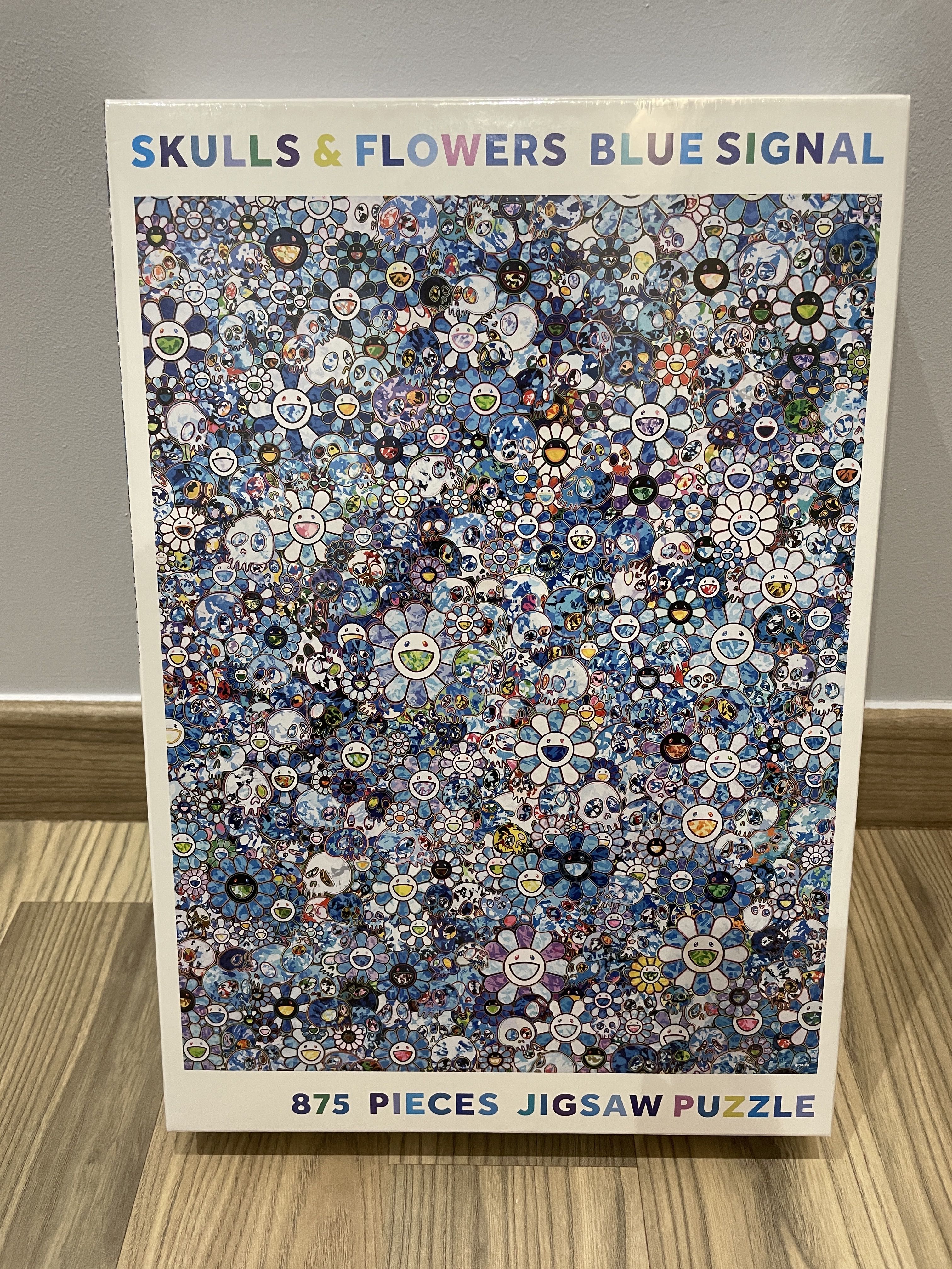 Jigsaw Puzzle / SKULLS & FLOWERS BLUEセット - www.sorbillomenu.com