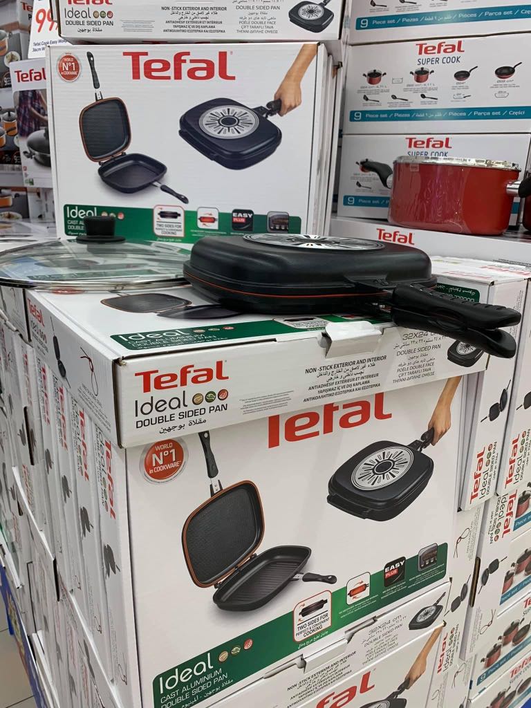 Tefal Double Sided Pan, Furniture & Home Living, Kitchenware