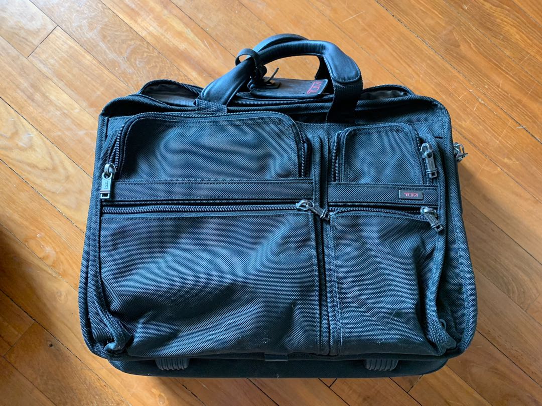 Tumi New York Franklin TwoWheeled Briefcase, Men's Fashion, Bags
