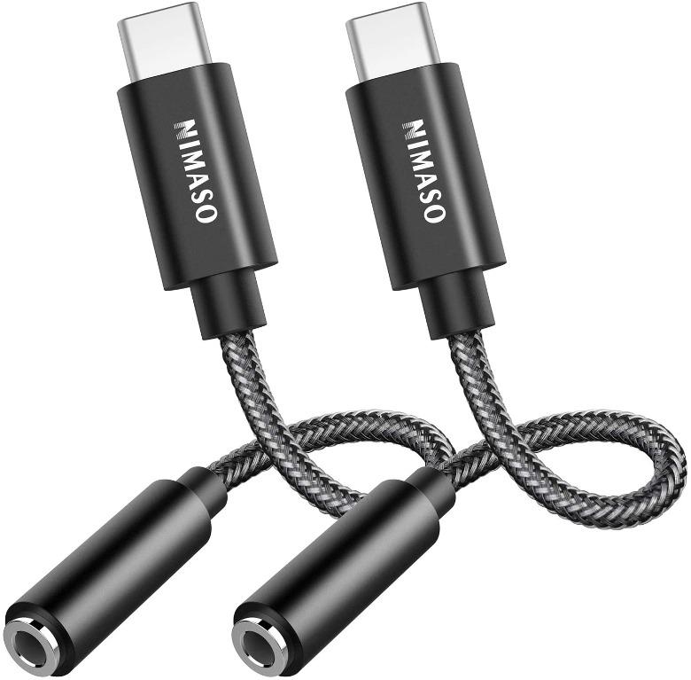 Sony and More UNBREAKcable USB C to 3.5 mm Jack Adapter Type C to 3.5mm Headphone Aux Digital Audio Earphone Adaptor for Samsung,Google Xiaomi