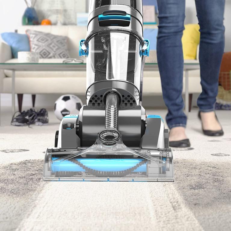 vax ecr2v1p dual power pet advance carpet cleaner plastic 800 w 4 2 liters grey blue furniture home living cleaning homecare supplies cleaning tools supplies on carousell