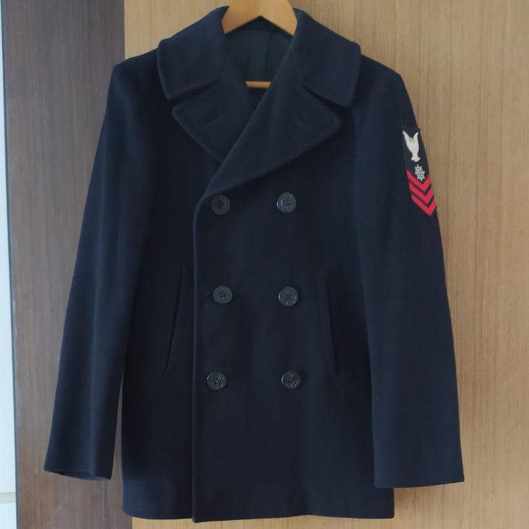 Vintage 1973 100 Kersey Wool Peacoat Navy 36R Men s Fashion Coats Jackets and Outerwear on Carousell
