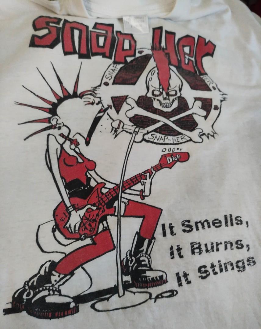 VINTAGE SNAP-HER BAND TEE EURO TAG