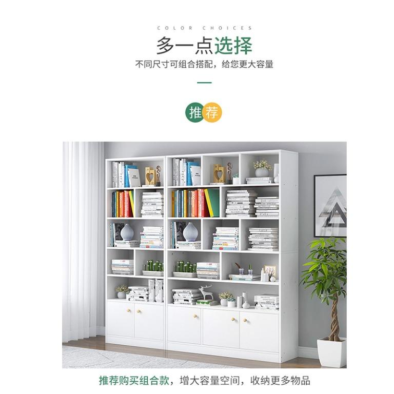 White/Light Wood/Book Cabinet Bookcase, Furniture & Home Living