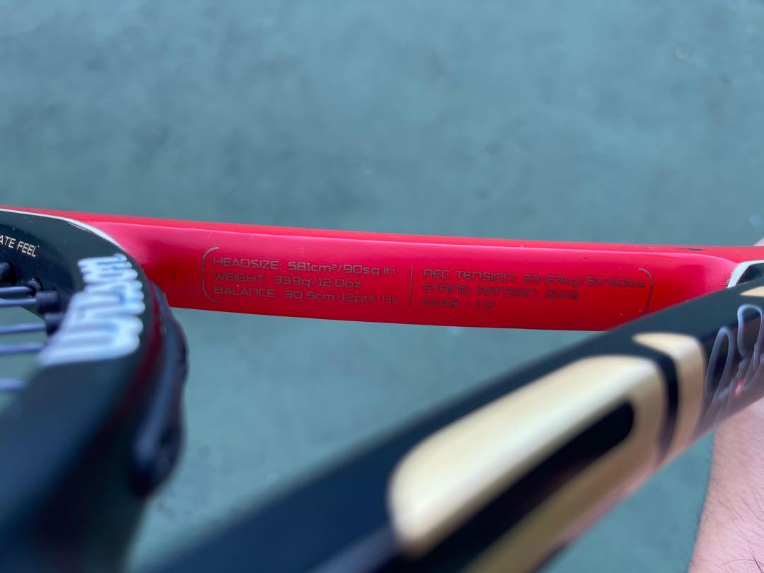 Wilson BLX Six.One Tour 90, Sports Equipment, Sports & Games, Racket ...