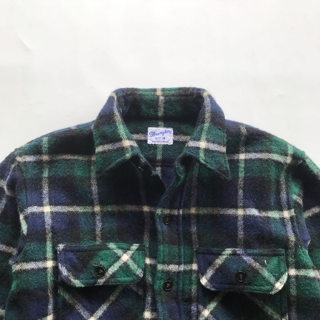 WRANGLER PLAID FLEECE SHIRT, Fesyen 